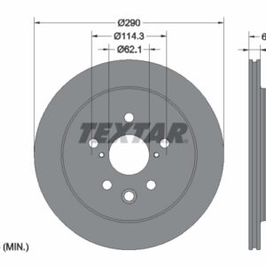 Disc frână TEXTAR 92334403