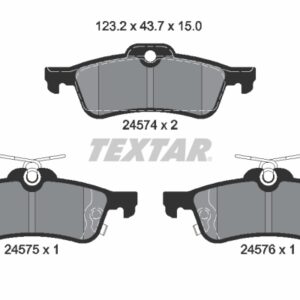 Plăcuțe de frână TEXTAR 2457401