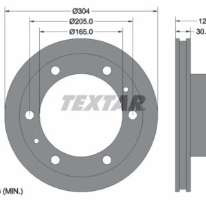 Disc frână TEXTAR 93084800