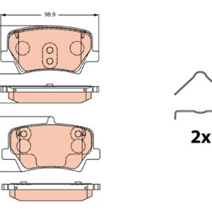 Plăcuțe de frână TRW MOTO GDB2277