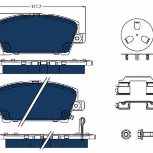 Plăcuțe de frână TRW MOTO GDB3407BTE
