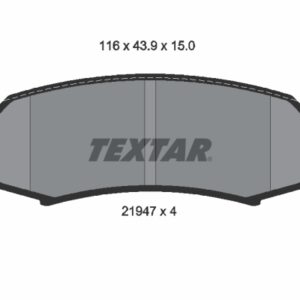 Plăcuțe de frână TEXTAR 2194701