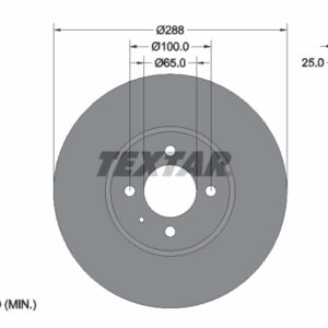 Disc frână TEXTAR 92302303