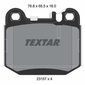 Plăcuțe de frână TEXTAR 2315702