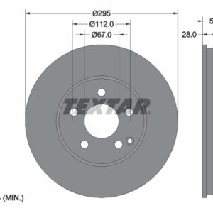 Disc frână TEXTAR 92115105