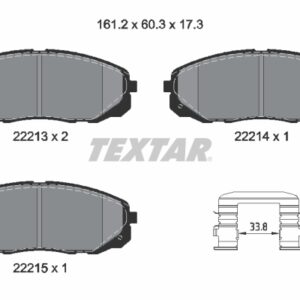 Plăcuțe de frână TEXTAR 2221301