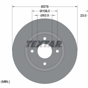 Disc frână TEXTAR 92303203