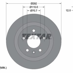 Disc frână TEXTAR 92205703