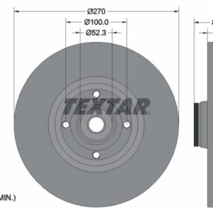 Disc frână TEXTAR 92154503