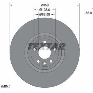 Disc frână TEXTAR 92308205