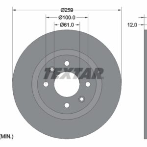 Disc frână TEXTAR 92175103
