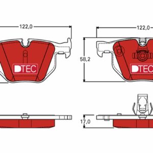 Plăcuțe de frână TRW MOTO GDB1727DTE
