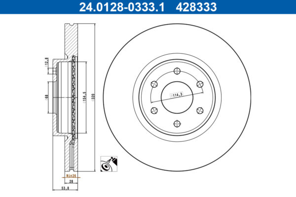 Discuri frana & Tamburi ATE 24.0128-0333.1 păreri