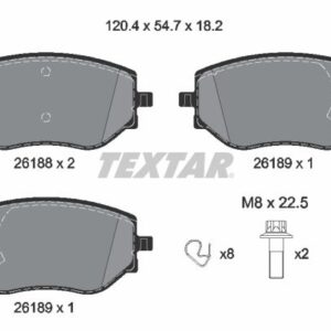 Plăcuțe de frână TEXTAR 2618801
