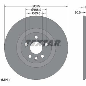 Disc frână TEXTAR 92278605