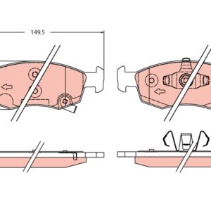 Plăcuțe de frână TRW MOTO GDB2350