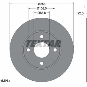Disc frână TEXTAR 92096203