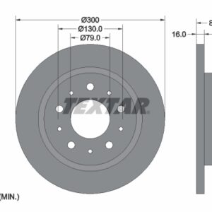 Disc frână TEXTAR 92157600