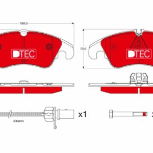 Plăcuțe de frână TRW MOTO GDB1768DTE