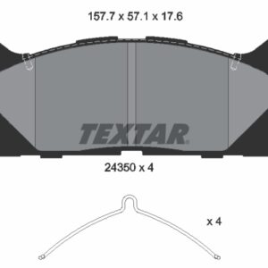 Plăcuțe de frână TEXTAR 2435001