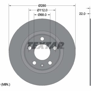 Disc frână TEXTAR 92083505