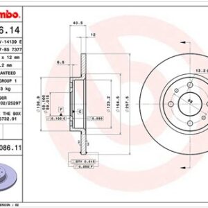 Disc frână MAGNETI MARELLI 360406021800
