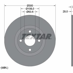 Disc frână TEXTAR 92315503