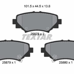 Plăcuțe de frână TEXTAR 2587801