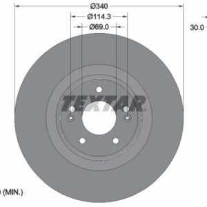 Disc frână TEXTAR 92342803