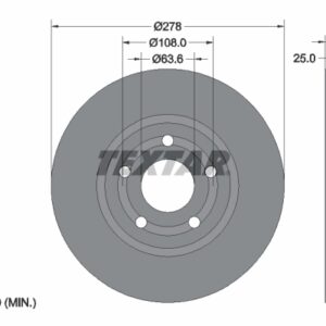 Disc frână TEXTAR 92327503