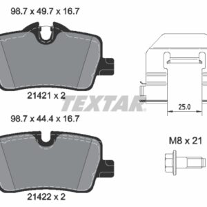 Plăcuțe de frână TEXTAR 2142101
