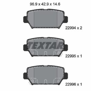Plăcuțe de frână TEXTAR 2299401