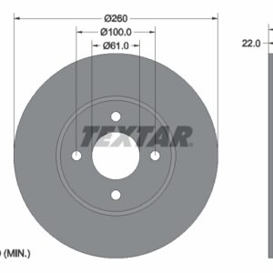Disc frână TEXTAR 92239903