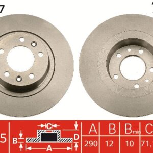 Disc frână TRW MOTO DF6047