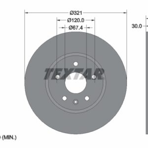 Disc frână TEXTAR 92187005