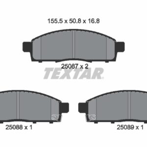 Plăcuțe de frână TEXTAR 2508701