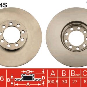 Disc frână TRW MOTO DF4994S