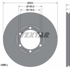 Disc frână TEXTAR 93087600