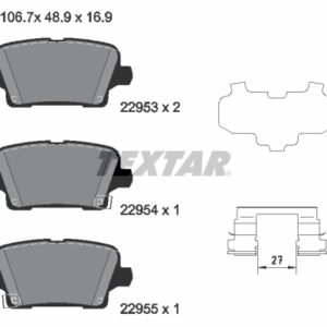 Plăcuțe de frână TEXTAR 2295301