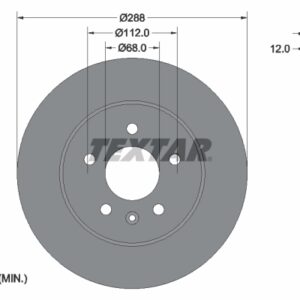 Disc frână TEXTAR 92137003