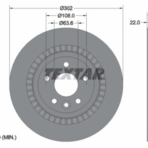 Disc frână TEXTAR 92196403