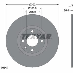 Disc frână TEXTAR 92168503