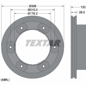 Disc frână TEXTAR 93177703