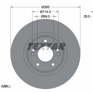 Disc frână TEXTAR 92292205