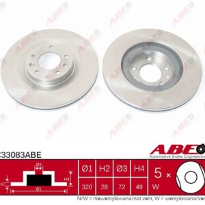 Disc frână ABE C33083ABE