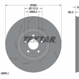 Disc frână TEXTAR 92334205
