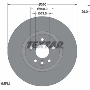 Disc frână TEXTAR 92282105