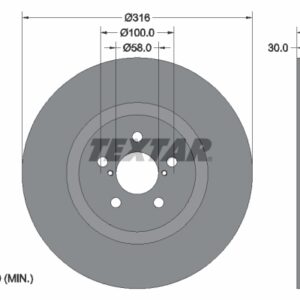 Disc frână TEXTAR 92236503