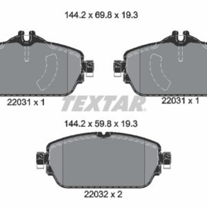 Plăcuțe de frână TEXTAR 2203101
