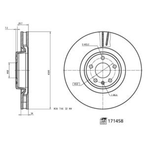 Disc frână FEBI FE171458